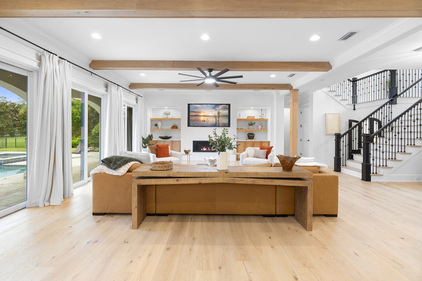Open living room